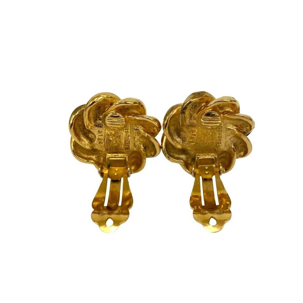 Chanel Cc Logo Earrings Metal Gold-Tone #210010C93B - Picture 5 of 5